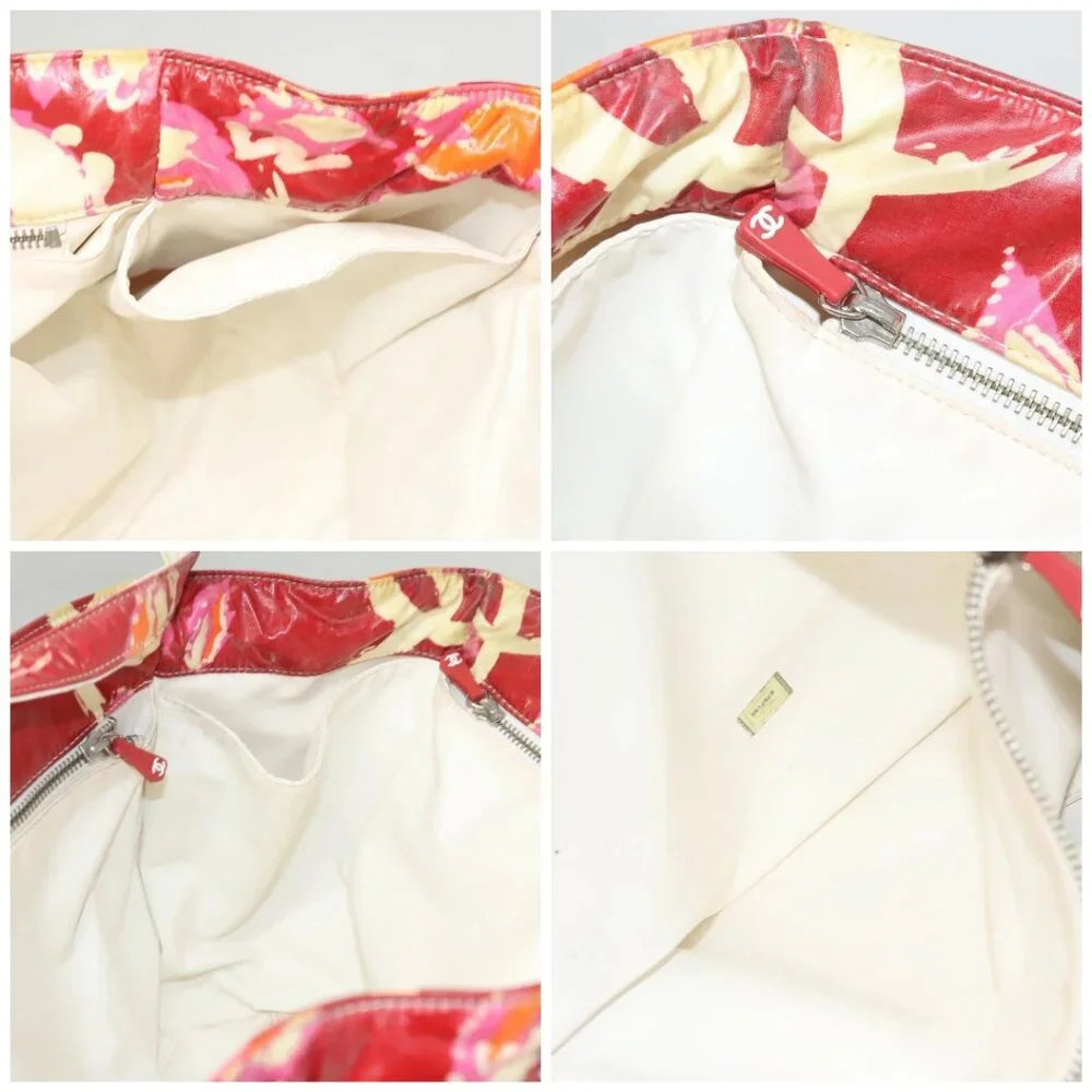 CHANEL High Summer Tote Bag Enamel Red CC Auth 123514 - Picture 16 of 16